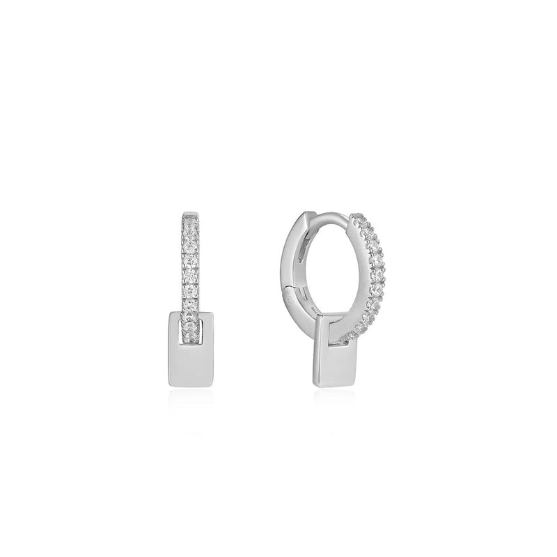 Ania Haie Glam Pendant Huggie Hoop Earrings