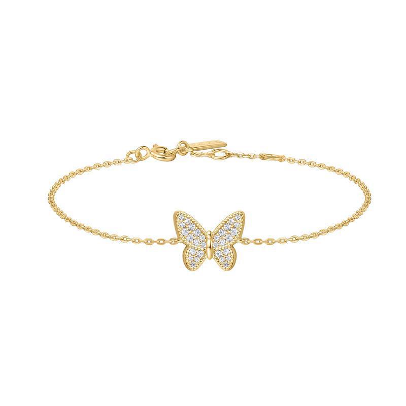 Ania Haie Gold Butterfly Pavé Bracelet