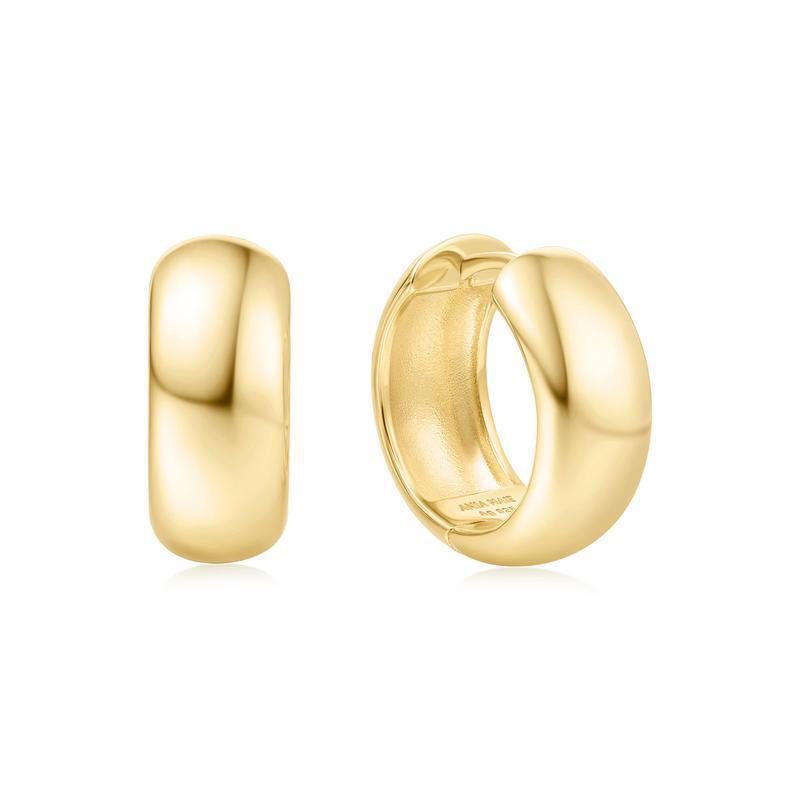 Ania Haie Gold Chubby Medium Huggie Hoop Earrings