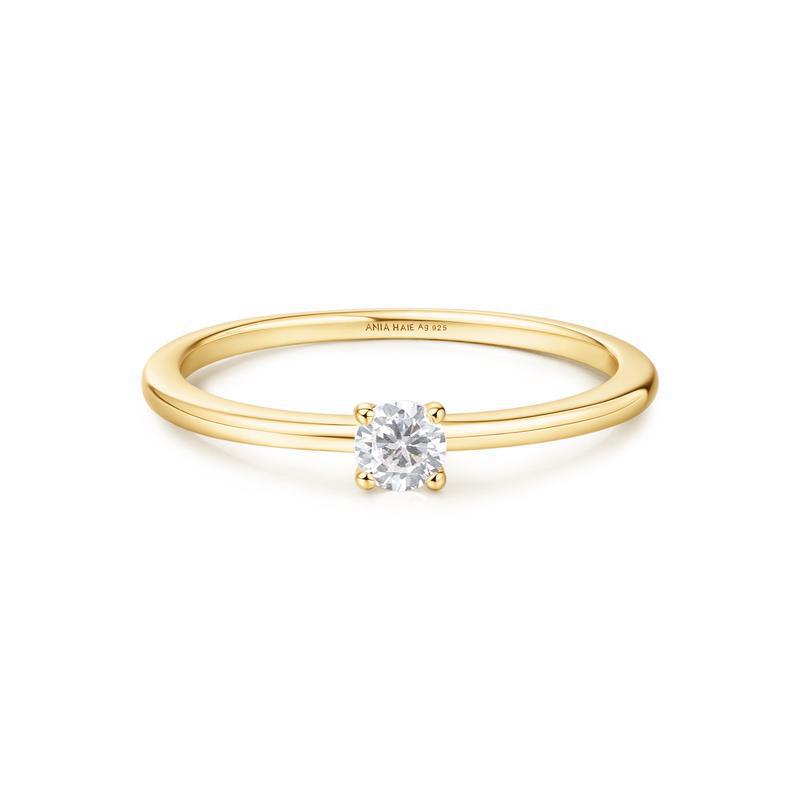 Ania Haie Gold Classic Slim Stacking Ring