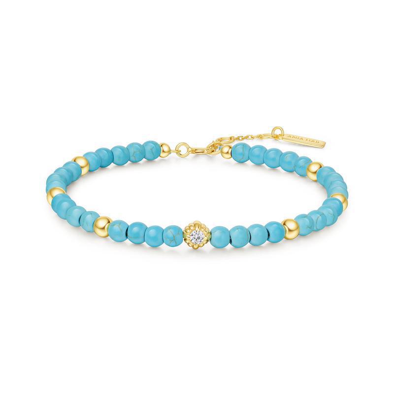 Ania Haie Gold Lab Created Turquoise Bracelet