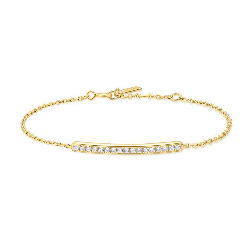 Ania Haie Gold Pavé Bar Bracelet