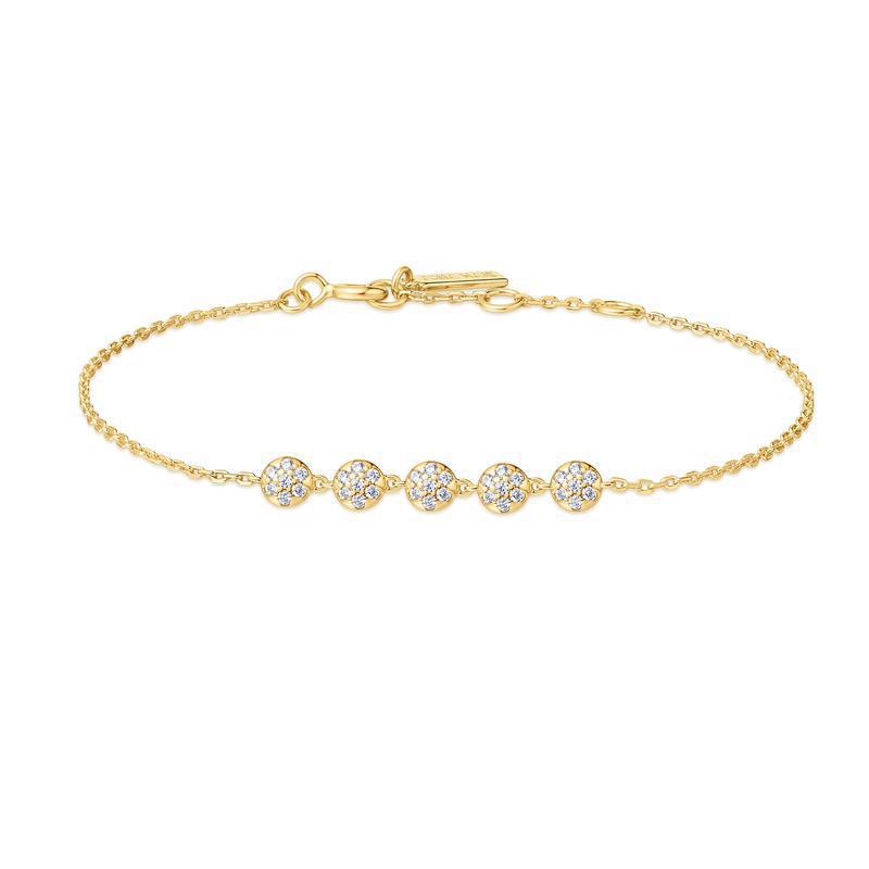 Ania Haie Gold Pavé Multi Beaded Chain Bracelet