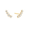 Ania Haie Gold Sparkle Climber Studs