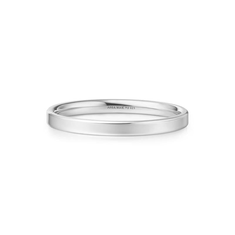 Ania Haie Silver 2mm Smooth Band