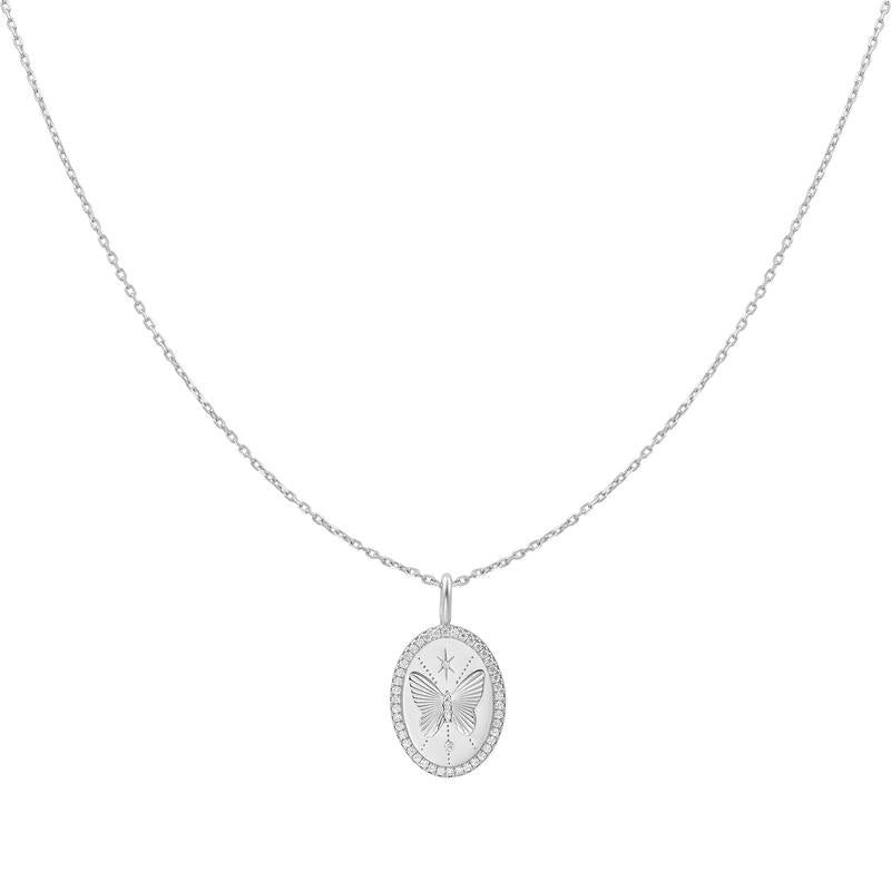 Ania Haie Silver Butterfly Pendant Necklace