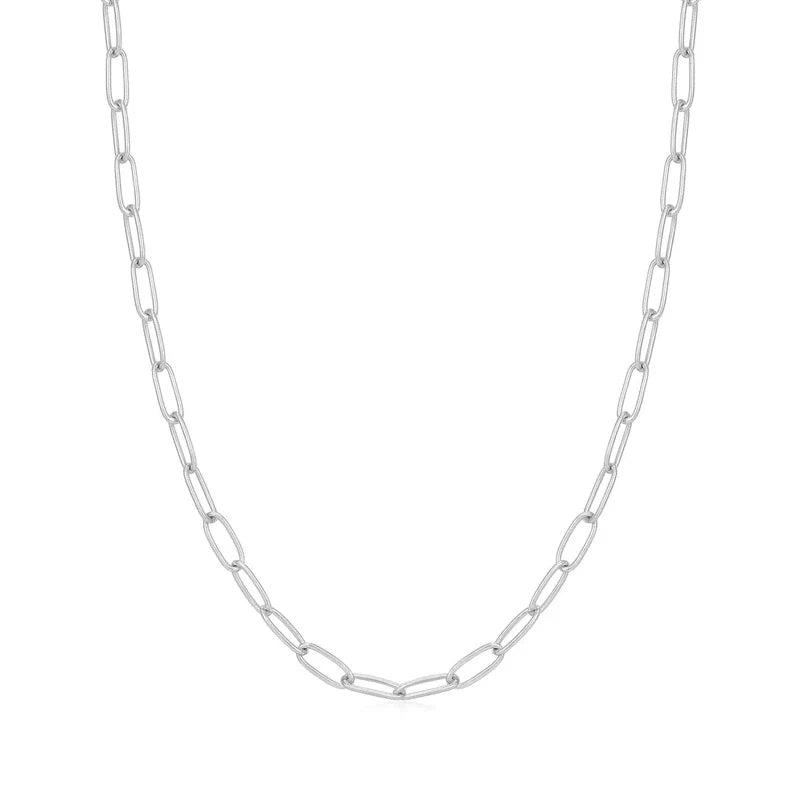 Ania Haie Silver Link Charm Chain Necklace