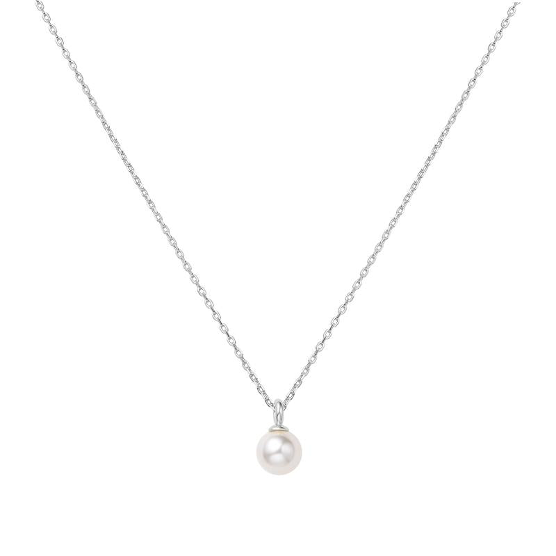 Ania Haie Silver Pearl Drop Pendant Necklace