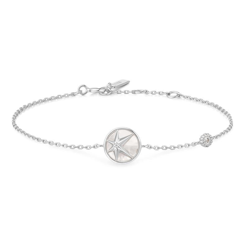 Ania Haie Silver Star Mother-of-Pearl Bracelet