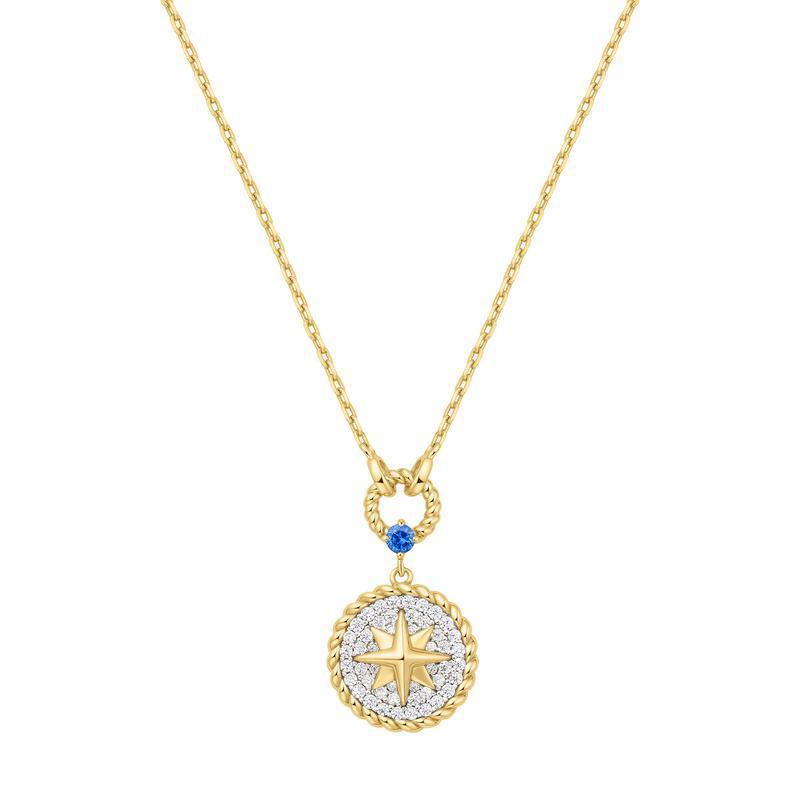 Ania Haie Two-Tone Eight-Pointed Star Signet Necklace